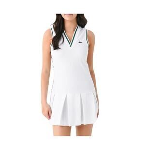 Lacoste Sport X Bandier Womens Performance Pique Tennis Dress 38 US 6 S NWT
